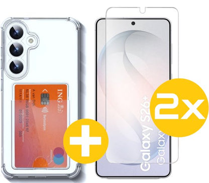 Lennexo pashouder hoesje voor Samsung S26+