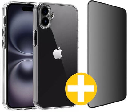 iPhone 16 hoesje en privacy screenprotector