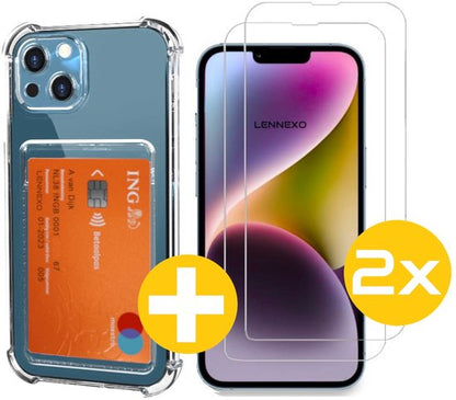 Lennexo pashouder hoesje voor iPhone 14 Plus