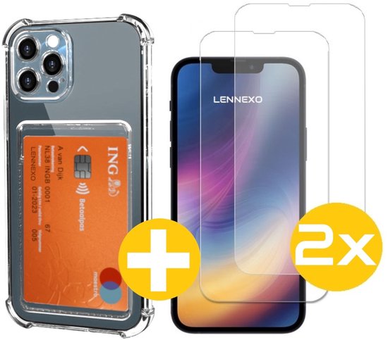 Lennexo pashouder hoesje voor iPhone 12 Pro