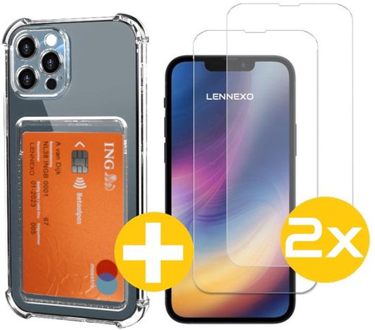 Lennexo pashouder hoesje voor iPhone 12 Pro
