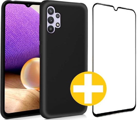 Lennexo hoesje en screenprotector voor Samsung Galaxy A32 5G