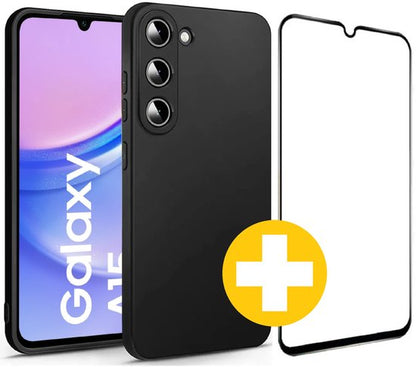 Lennexo beschermhoesje en screenprotector Samsung Galaxy A15