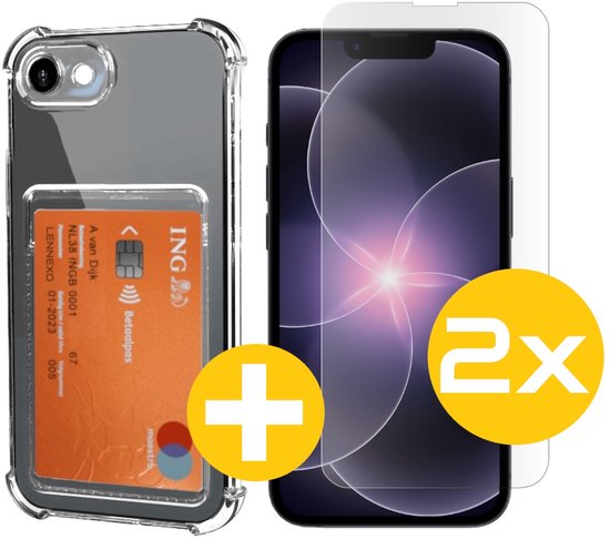 Lennexo pashouder hoesje voor iPhone 17e/16e