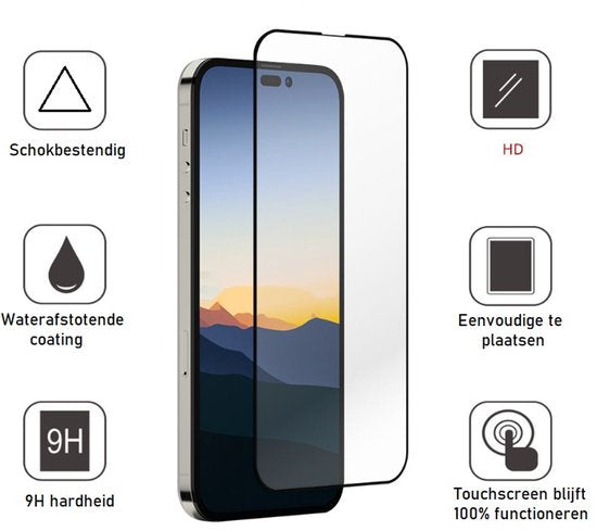 Lennexo transparant hoesje en screenprotector voor iPhone 17 Pro
