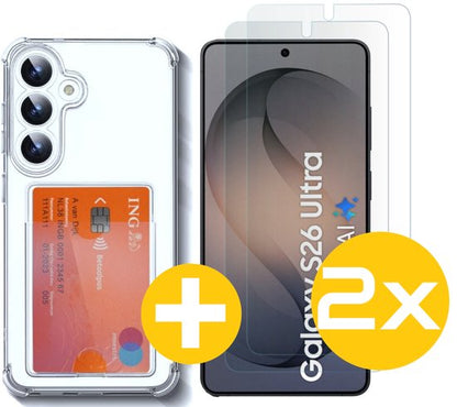 Lennexo pashouder hoesje voor Samsung S26 Ultra
