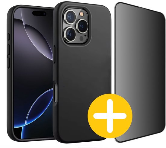 iPhone 16 Pro hoesje en privacy screenprotector