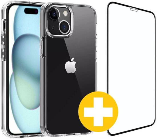 Lennexo iPhone 15 Plus beschermset transparant