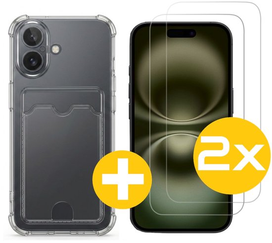 Lennexo pashouder hoesje voor iPhone 16 Plus