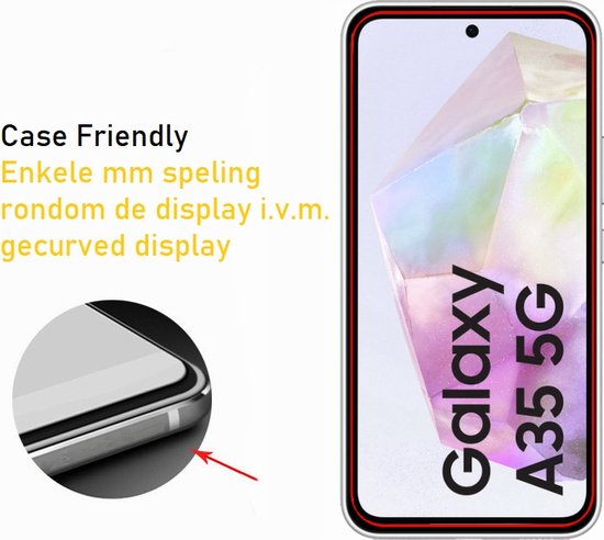 Lennexo screenprotector voor Samsung Galaxy A35