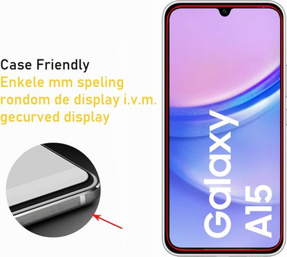 Screenprotector voor Samsung Galaxy A15 tempered glass