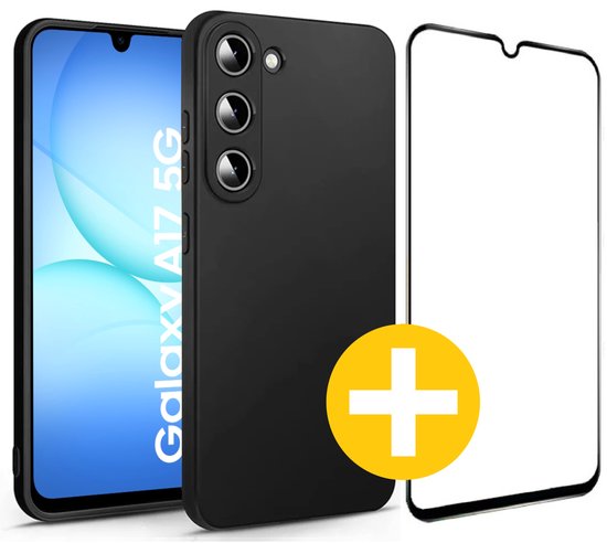 Lennexo hoesje en screenprotector voor Samsung Galaxy A17
