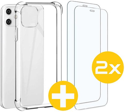 Lennexo iPhone 11 schokbestendige hoesje set