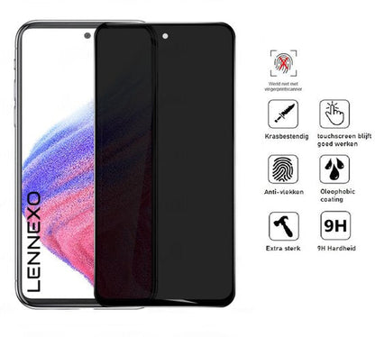 Lennexo privacy screenprotector voor Samsung Galaxy A53