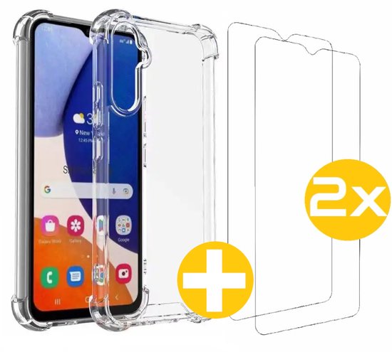 Anti-shock hoesje en screenprotector voor Samsung A14