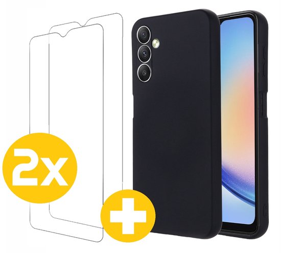 Lennexo hoesje en screenprotector voor Samsung Galaxy A14