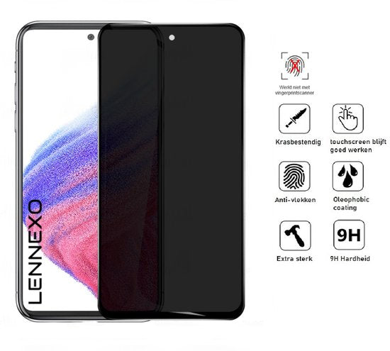 Lennexo privacy screenprotector voor Samsung A53