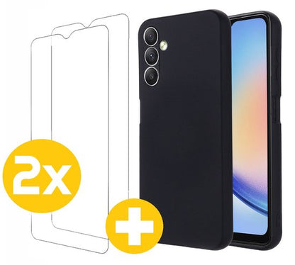 Lennexo hoesje en screenprotector voor Samsung Galaxy A04s