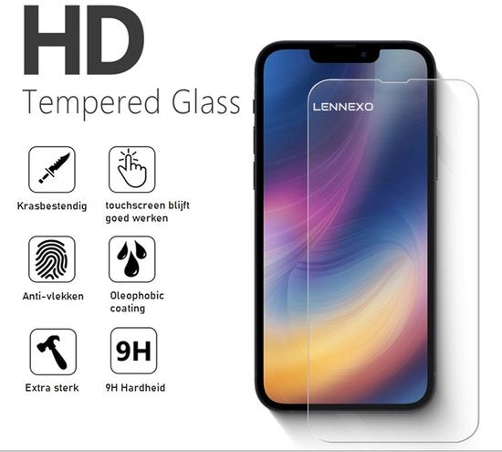 Lennexo iPhone 16 Pro Max hoesje en screenprotector