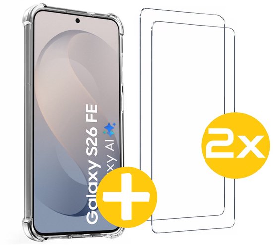 Anti-shock hoesje met screenprotector voor Samsung S26 FE