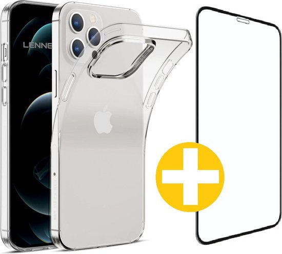 Lennexo iPhone 11 Pro Max hoesje en screenprotector combi
