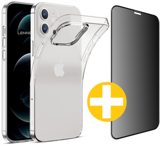 iPhone 11 transparant hoesje en privacy screenprotector