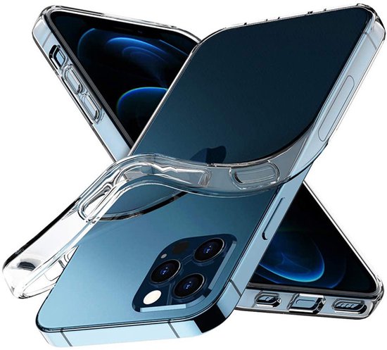 Transparant siliconen hoesje en privacy screenprotector iPhone 11 Pro