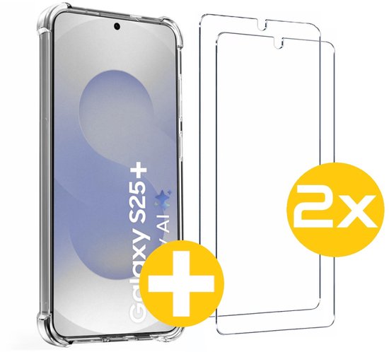 Anti-Shock Hoesje en Screenprotector voor Samsung S25+