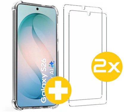 Anti-shock hoesje met screenprotector voor Samsung S26