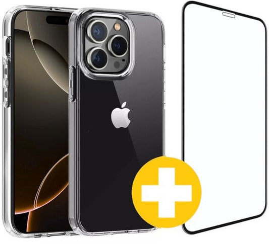 Lennexo iPhone 16 Pro Max hoesje en screenprotector combi
