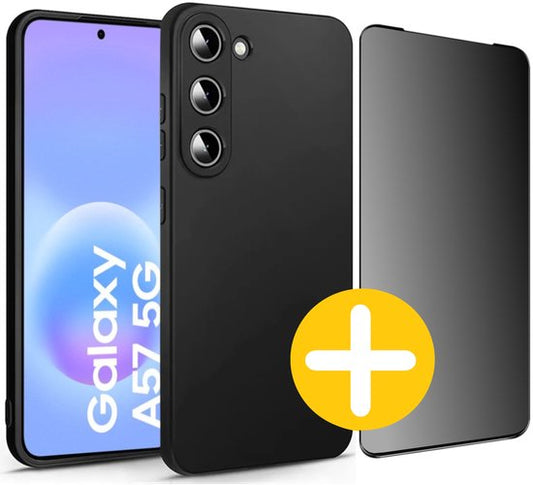 Samsung A57 hoesje en privacy screenprotector