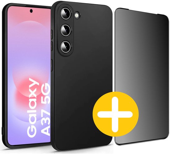 Samsung A37 hoesje en privacy screenprotector