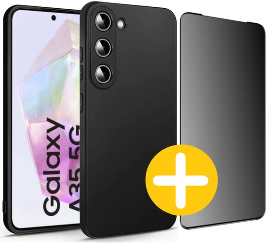 Samsung Galaxy A35 hoesje en privacy screenprotector