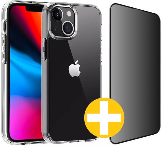 iPhone 14 hoesje met privacy screenprotector