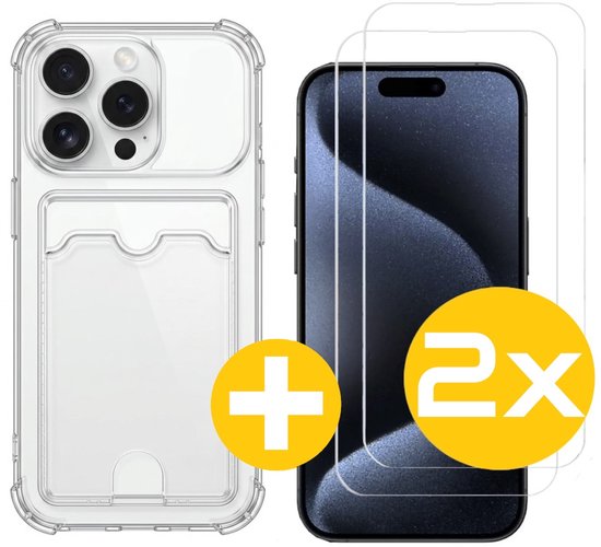 Lennexo pashouder hoesje voor iPhone 15 Pro Max