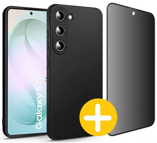 Samsung S26 hoesje met privacy screenprotector