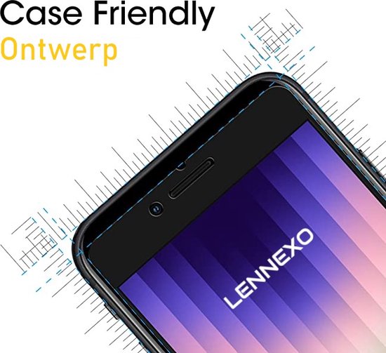 Lennexo screenprotector voor iPhone SE / 8 / 7