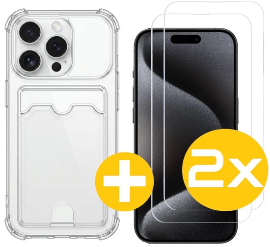 Lennexo pashouder hoesje voor iPhone 15 Pro