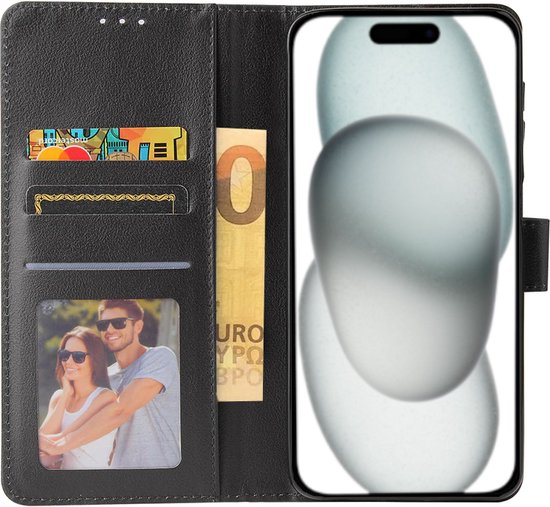 Lennexo Bookcase Hoesje Geschikt voor iPhone 15