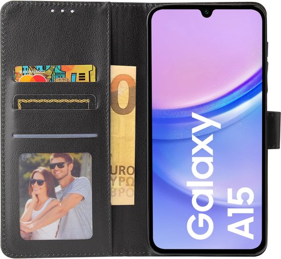 Lennexo BookCase Wallet Hoesje Geschikt Voor Samsung A15