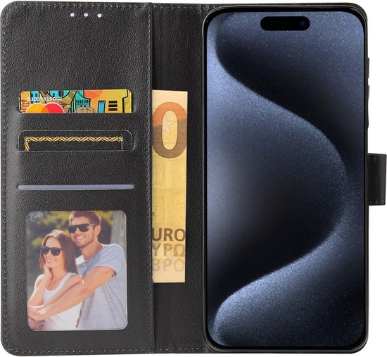 Lennexo bookcase portemonnee hoesje voor iPhone 15 Pro Max