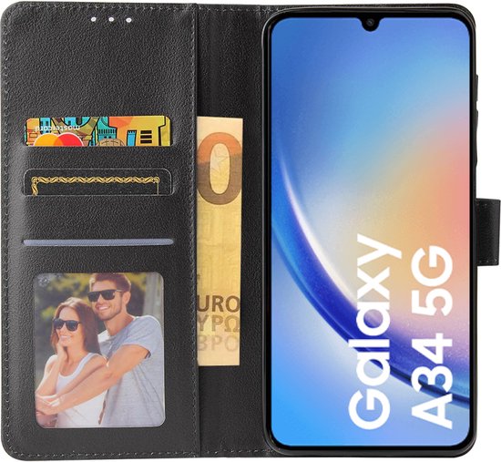 Lennexo bookcase portemonnee hoesje voor Samsung A34