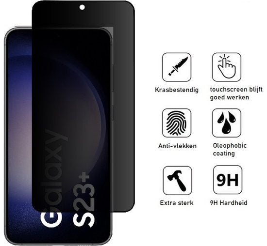 Lennexo Samsung S23+ privacy screenprotector