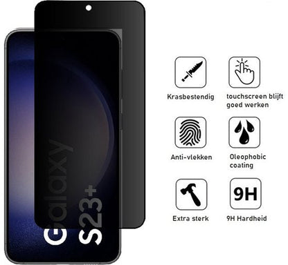 Lennexo Samsung S23+ privacy screenprotector