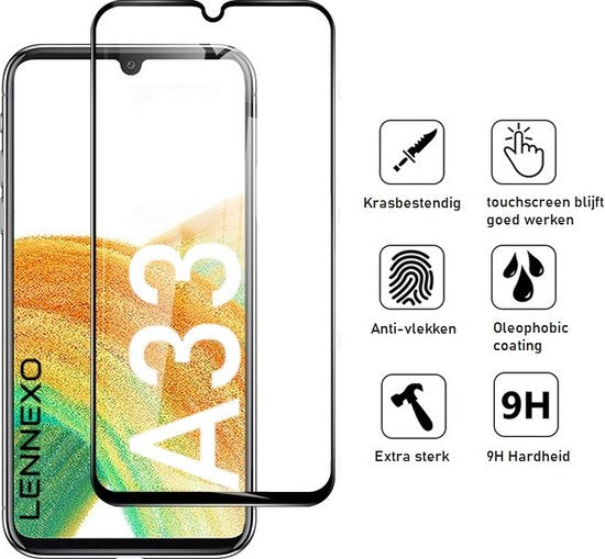 Lennexo Combi Hoesje en Screenprotector voor Samsung A33