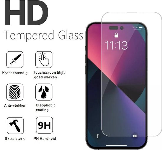 Screenprotector Tempered Glass iPhone 14 Pro