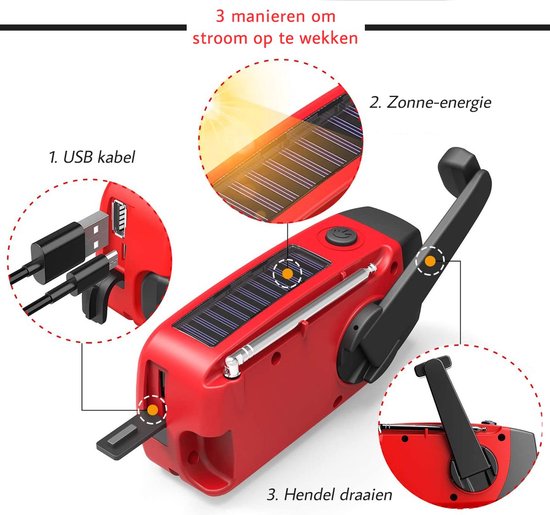 RescueReady multifunctionele noodradio