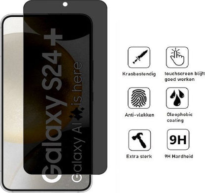 Lennexo Privacy Screenprotector voor Samsung Galaxy S24+