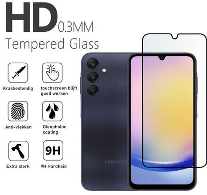 Lennexo Full Cover screenprotector voor Samsung A25 / A24