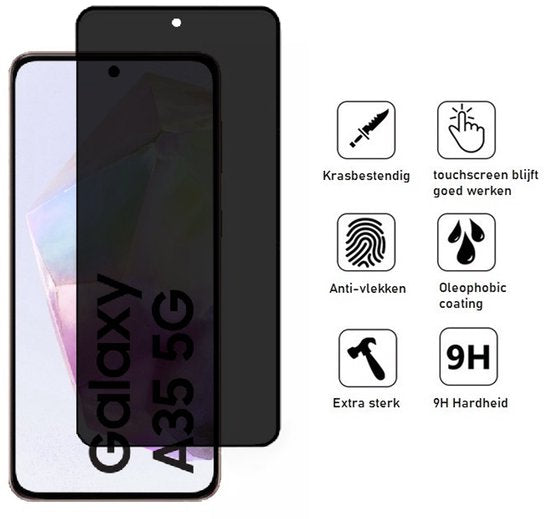 Lennexo privacy screenprotector Samsung Galaxy A35